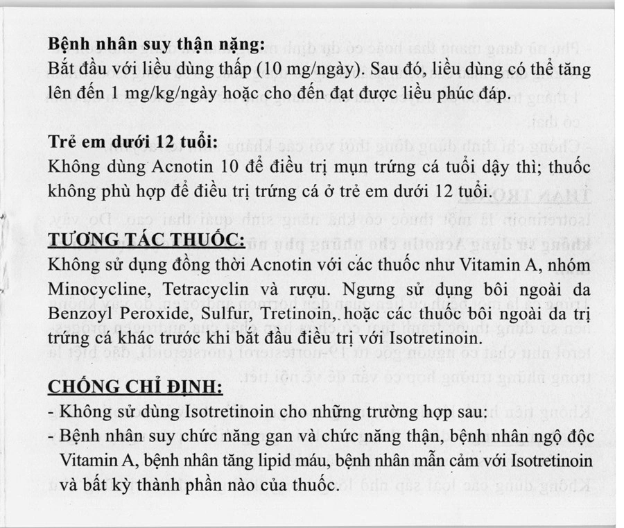 Acnotin 10 điều trị mụn trứng cá nặng (3 vỉ x 10 viên) - 16